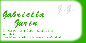 gabriella gurin business card